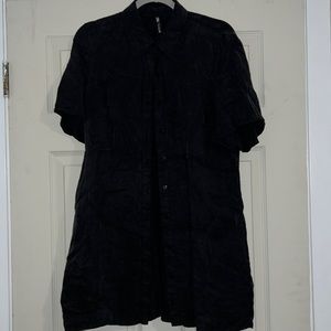 Black suede mini dress never worn
